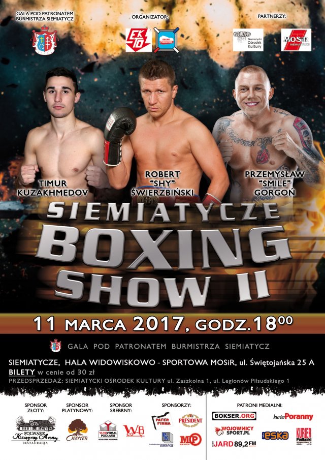 plakat Siemiatycze Boxing Show II (1)